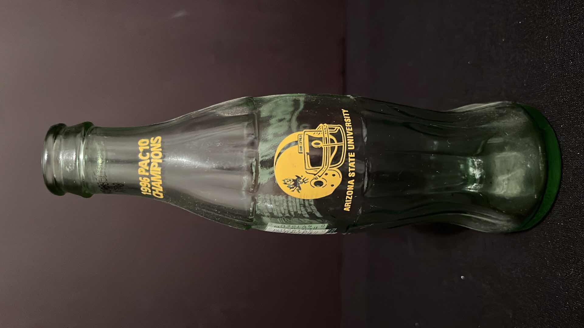 Photo 1 of COCA-COLA COMMEMORATIVE ASU 1996 PAC 10 CHAMPIONS LIMITED EDITION 6-PACK 8 OZ EMPTY BOTTLES