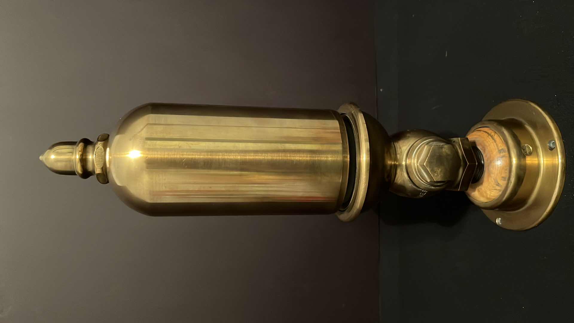 Photo 1 of LUNKENHEIMER BRASS STEAM WHISTLE FOR LOCOMOTIVE, 3.5” INCH DIAMETER 16”H