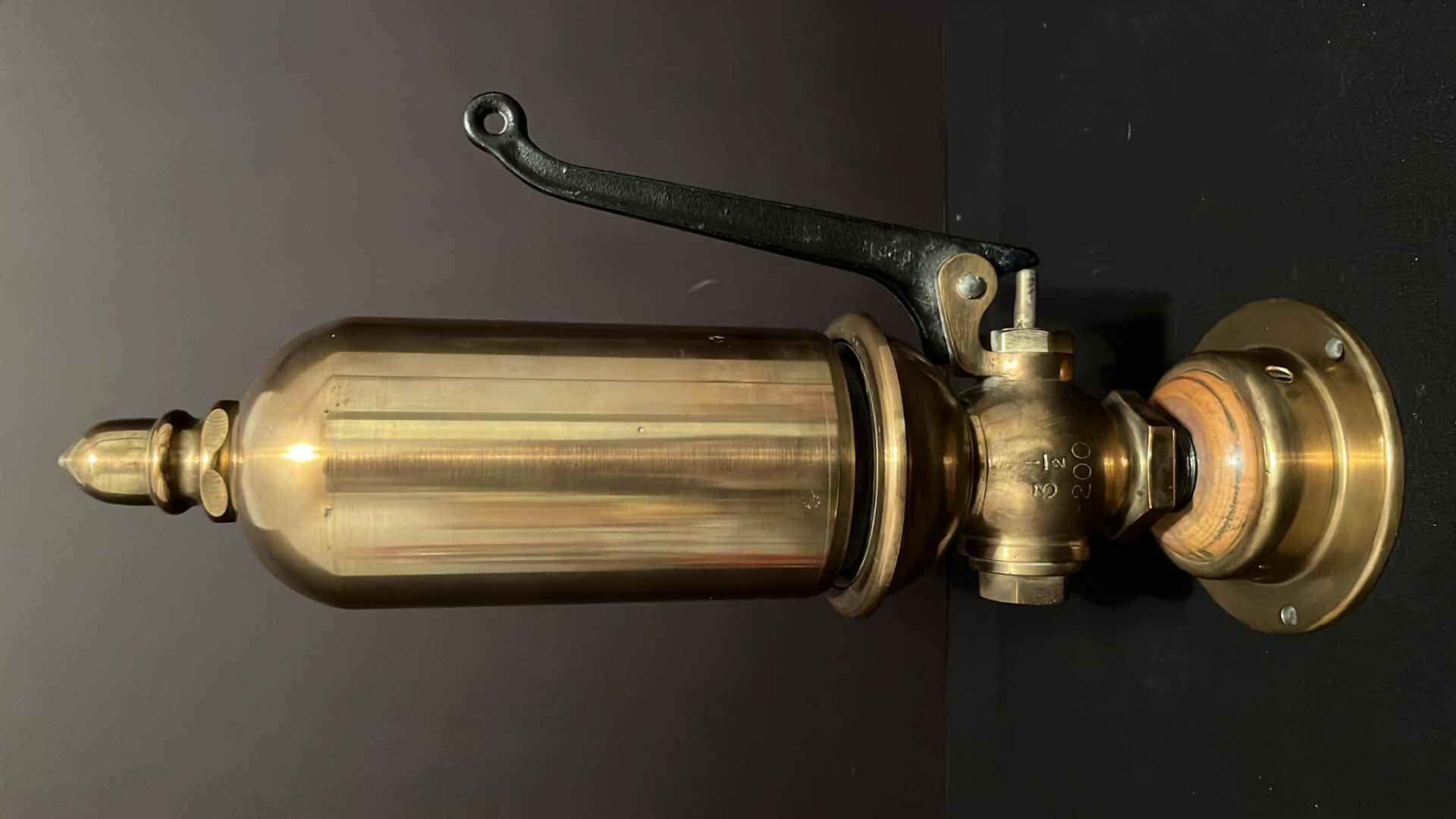 Photo 1 of LUNKENHEIMER BRASS STEAM WHISTLE FOR LOCOMOTIVE, 3.5” INCH DIAMETER 16”H