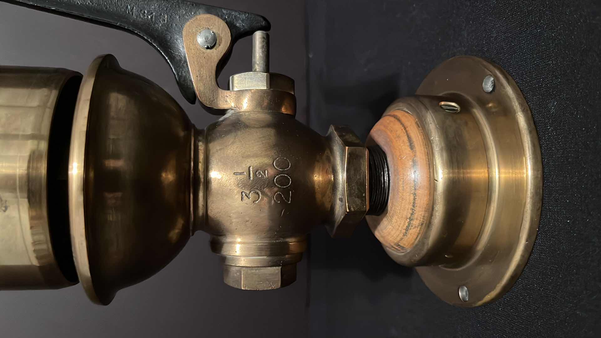 Photo 1 of LUNKENHEIMER BRASS STEAM WHISTLE FOR LOCOMOTIVE, 3.5” INCH DIAMETER 16”H