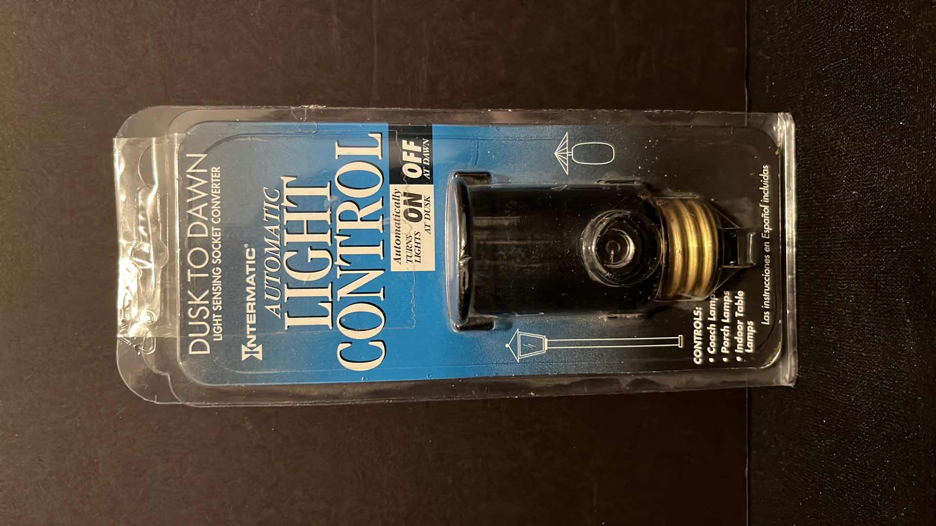 Photo 1 of NIB ECOSMART 4-PACK 60W A19 DIMMABLE ENERGY STAR LED LIGHT BULB SOFT WHITE & INTERMATIC AUTOMATIC LIGHT CONTROL DUSK TO DAWN LIGHT SENSING SOCKET CONVERTER, INDOOR/OUTDOOR 150W AT 120 VAC (MODEL NE1C)