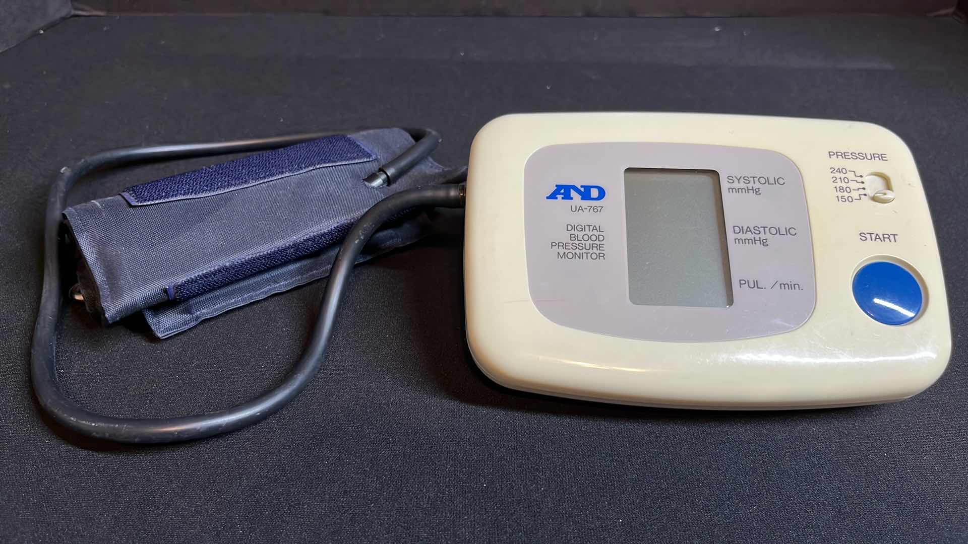 Photo 1 of A&D HOME DIGITAL BLOOD PRESSURE MONITOR W MED CUFF, BATTERY OPERATED (UA-767)