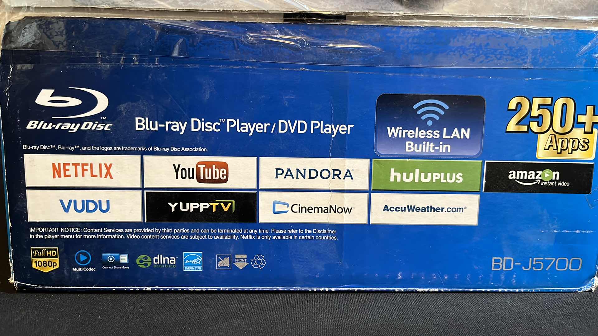 Photo 1 of SAMSUNG BLU-RAY DISC PLAYER/DVD PLAYER, GEEK SQUAD CERTIFIED REFURBISH (BD-J5700)