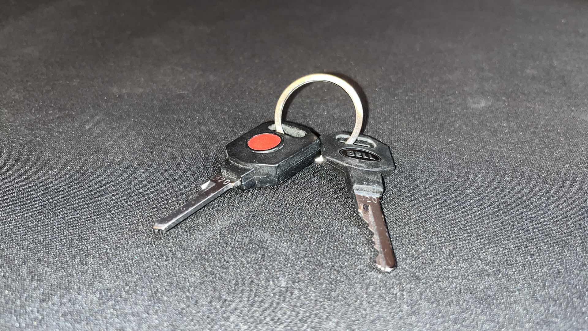 Photo 1 of BELL BIKE LOCK W KEY, MASTER STAINLESS STEEL CASE COMBINATION LOCK W/COMBINATION TAG ON BACK & BUFFO STAINLESS STEEL DISKUS PADLOCK W KEY