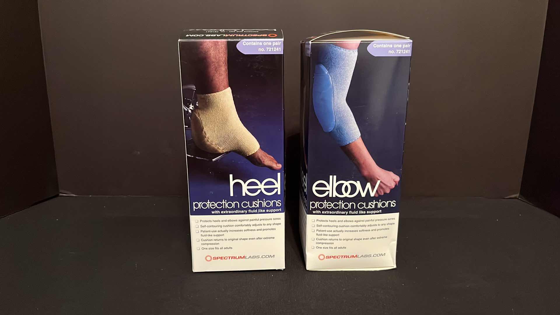 Photo 1 of NIB SPECTRUMLABS.COM HEEL/ELBOW PROTECTION CUSHIONS, EACH BOX CONTAINS ONE PAIR, 2 BOXES (No. 721241)