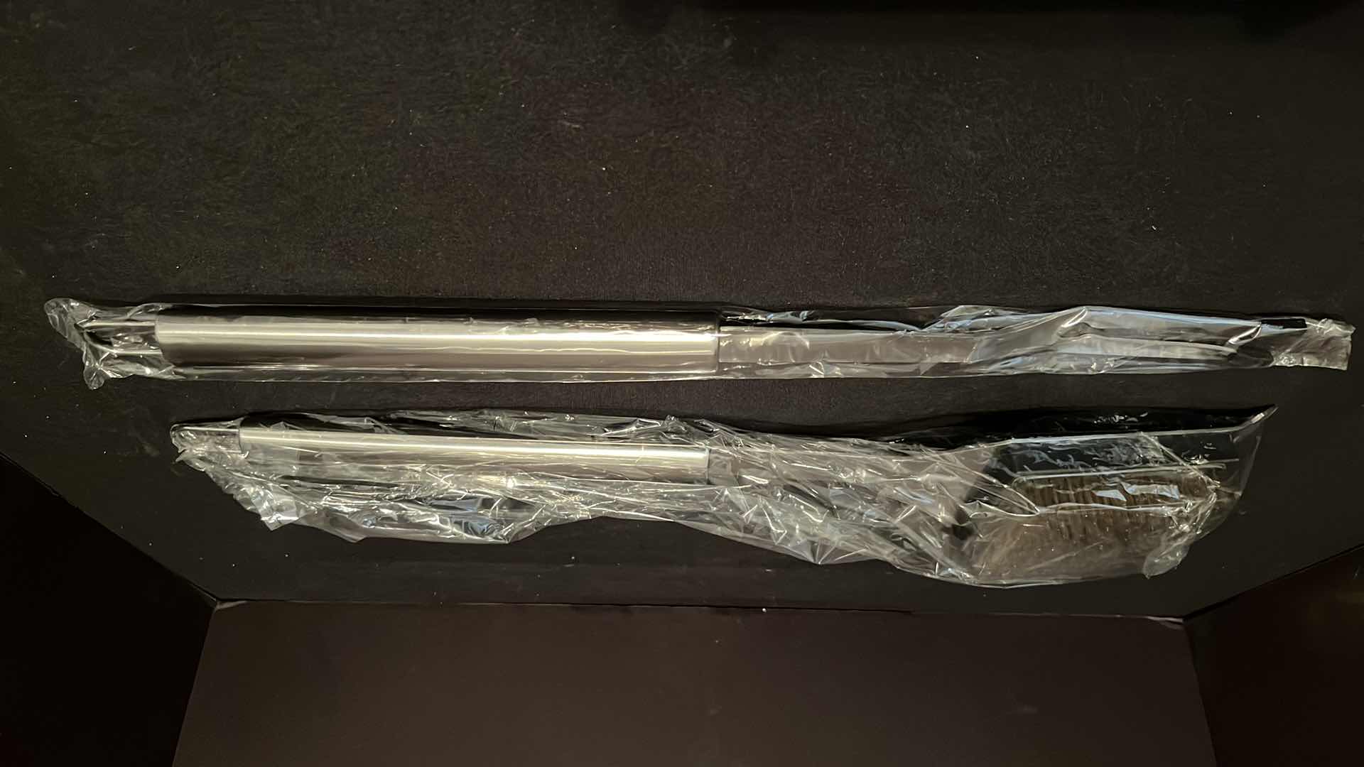 Photo 1 of NIB STAINLESS STEEL 2PC BARBECUE SET BRUSH AND FORK