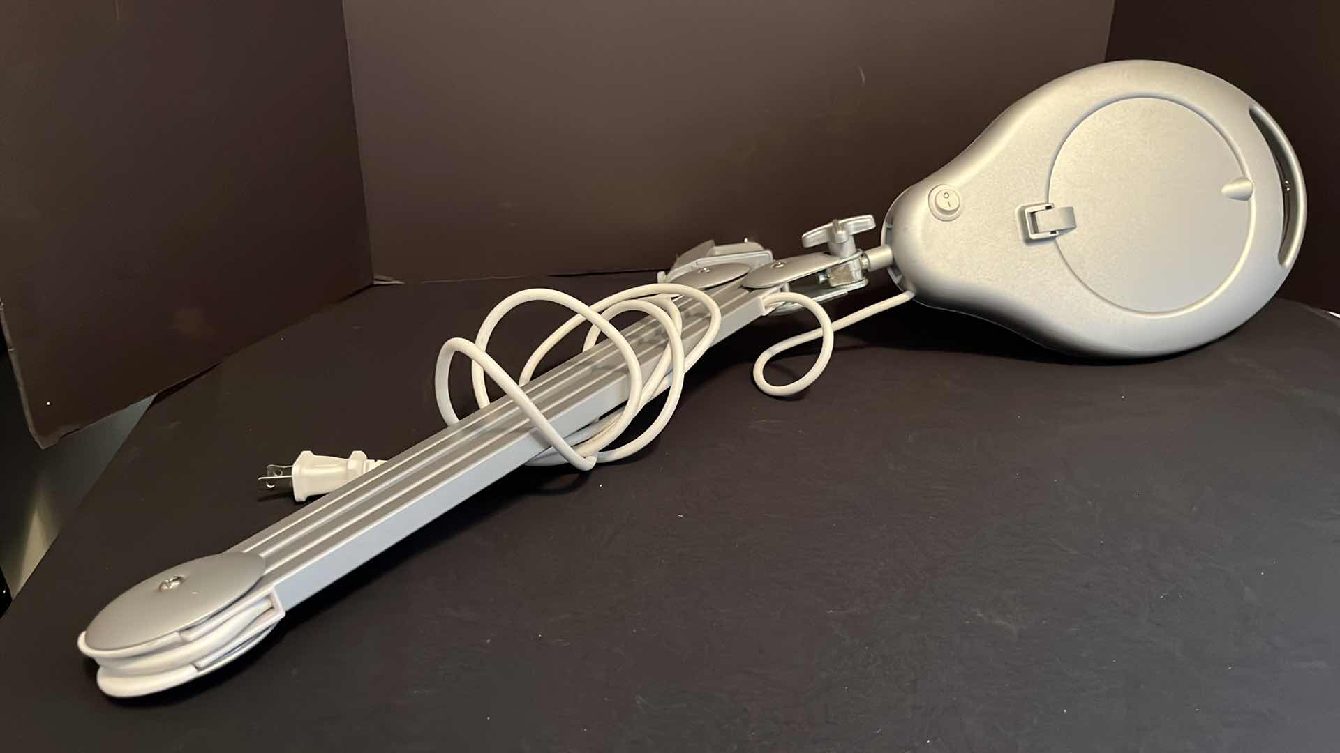 Photo 1 of INTERTEK 38” SWING ARM, CLAMP-ON LED SILVER MAGNIFYING TASK LIGHT (MODEL LTS36001)