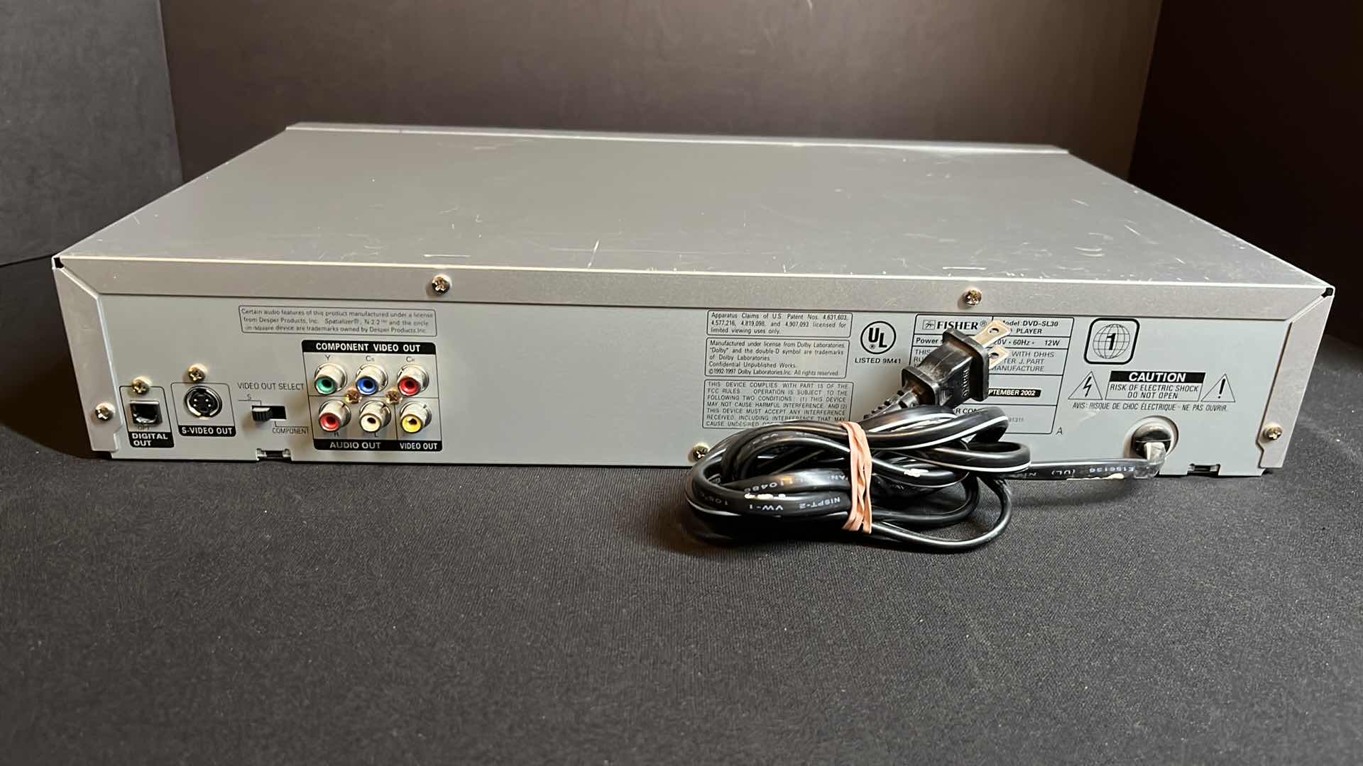Photo 1 of FISHER DVD VIDEO PLAYER (MODEL DVD-SL30) W UNIVERSAL REMOTE