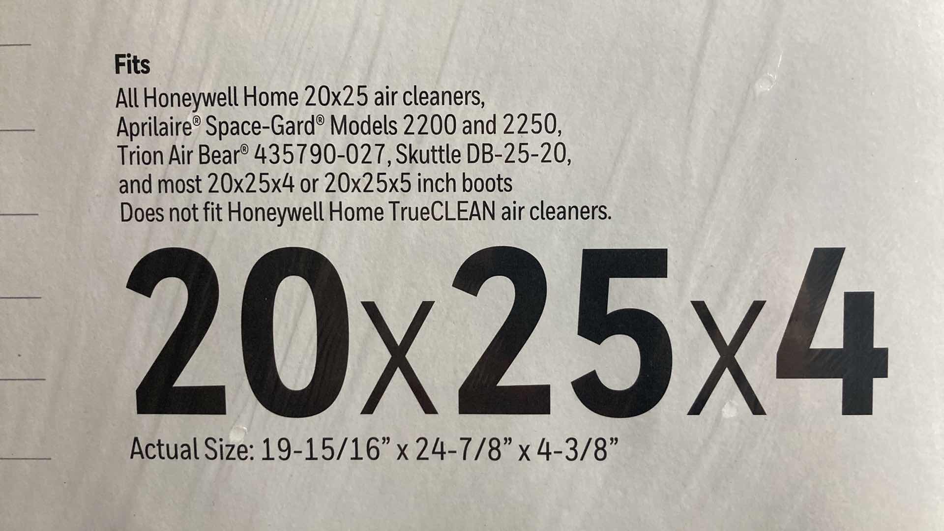 Photo 1 of NEW HONEYWELL HOME AIR FILTER 20” X 25” X 4”