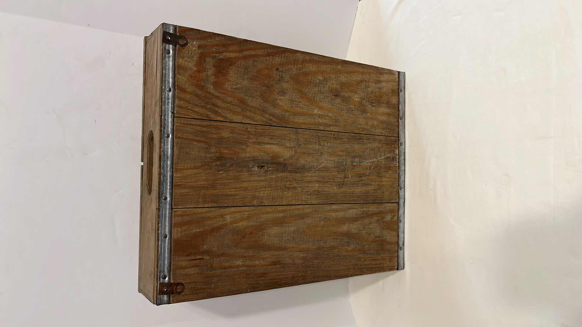 View 4 of VINTAGE BUDWEISER BEER WOOD SHADOW CRATE DISPLAY CABINET” 4” X 15.5” H19”