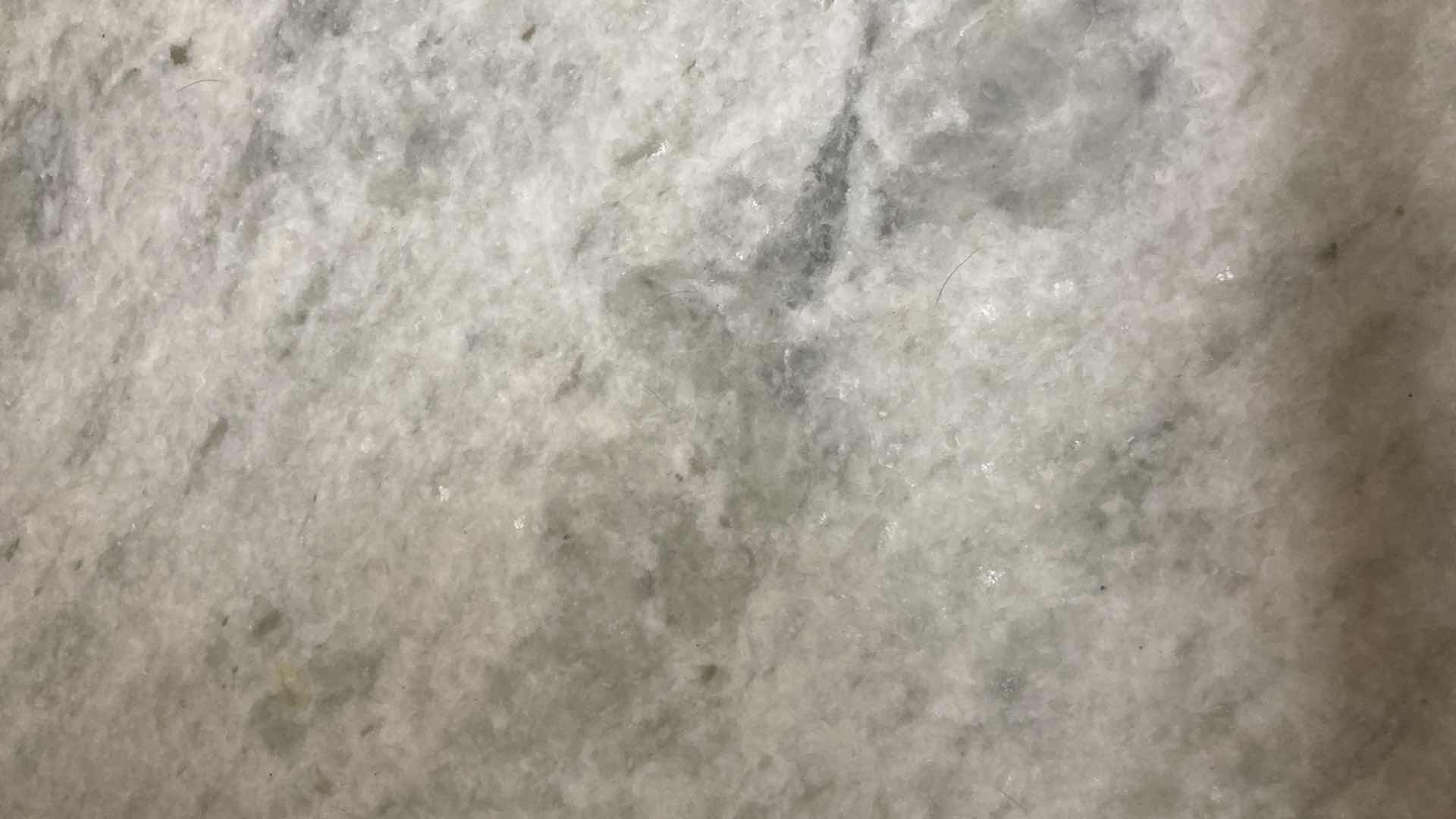 Photo 4 of GRANITE WHITE TOP BLACK METAL BASE SIDE TABLE 24” X 18” H24”