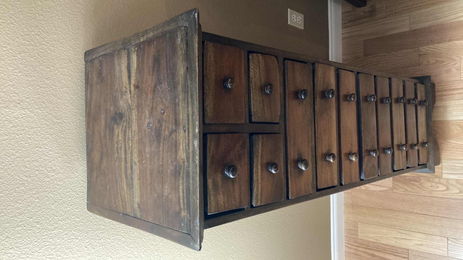 Photo 1 of MID-CENTURY 2 TONE 12 DRAWER WOOD CHEST 16” X 17.5” H54”