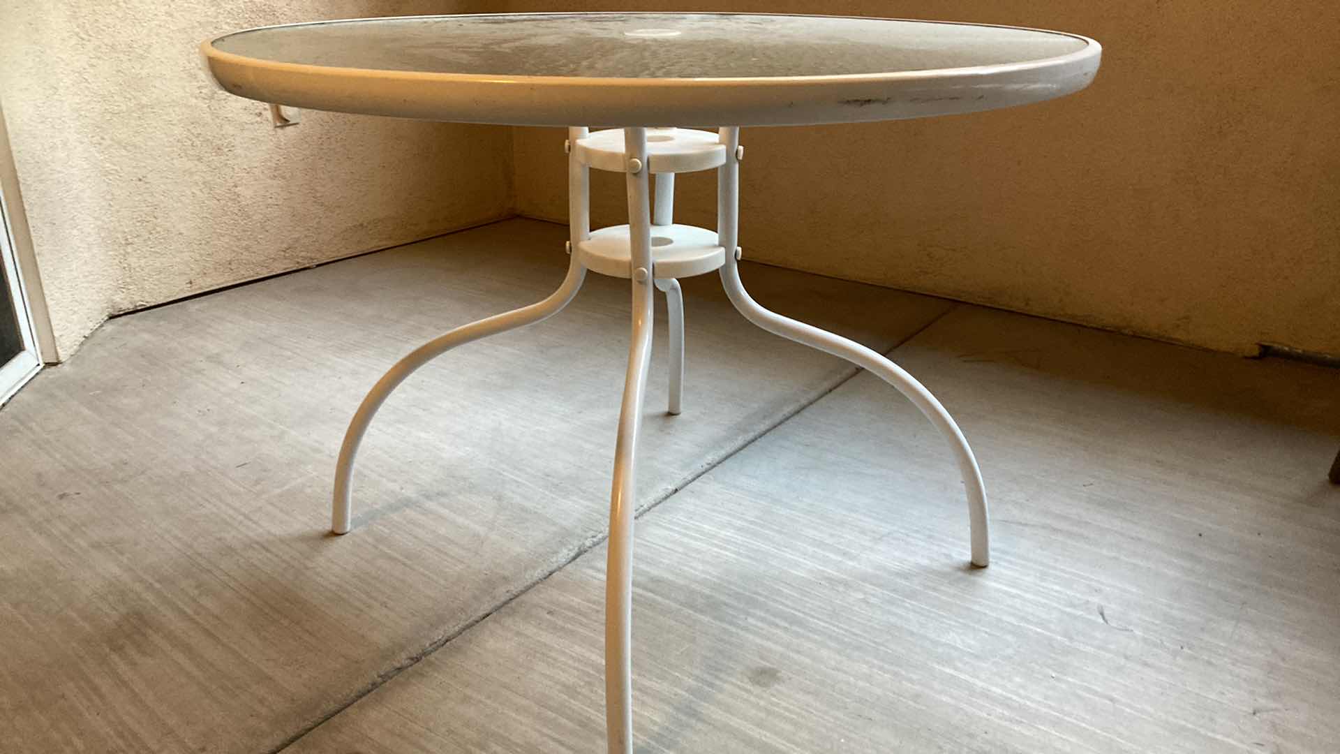 Photo 2 of GARDEN TREASURES PATIO TABLE 40” X 28” & CHAIRS (4) 23” X 21” H34”