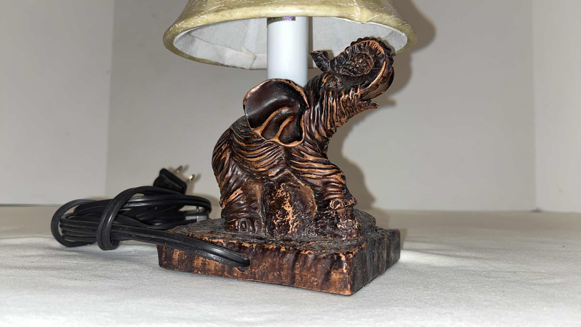 Photo 1 of GOOD LUCK ELEPHANT MINI TABLE LAMP 8.5"