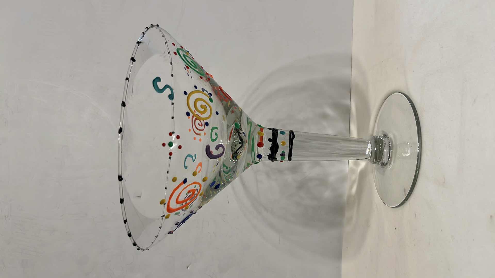 Photo 1 of LARGE MARTINI GLASS 10.25” W HIS & HERS WINE GLASSES