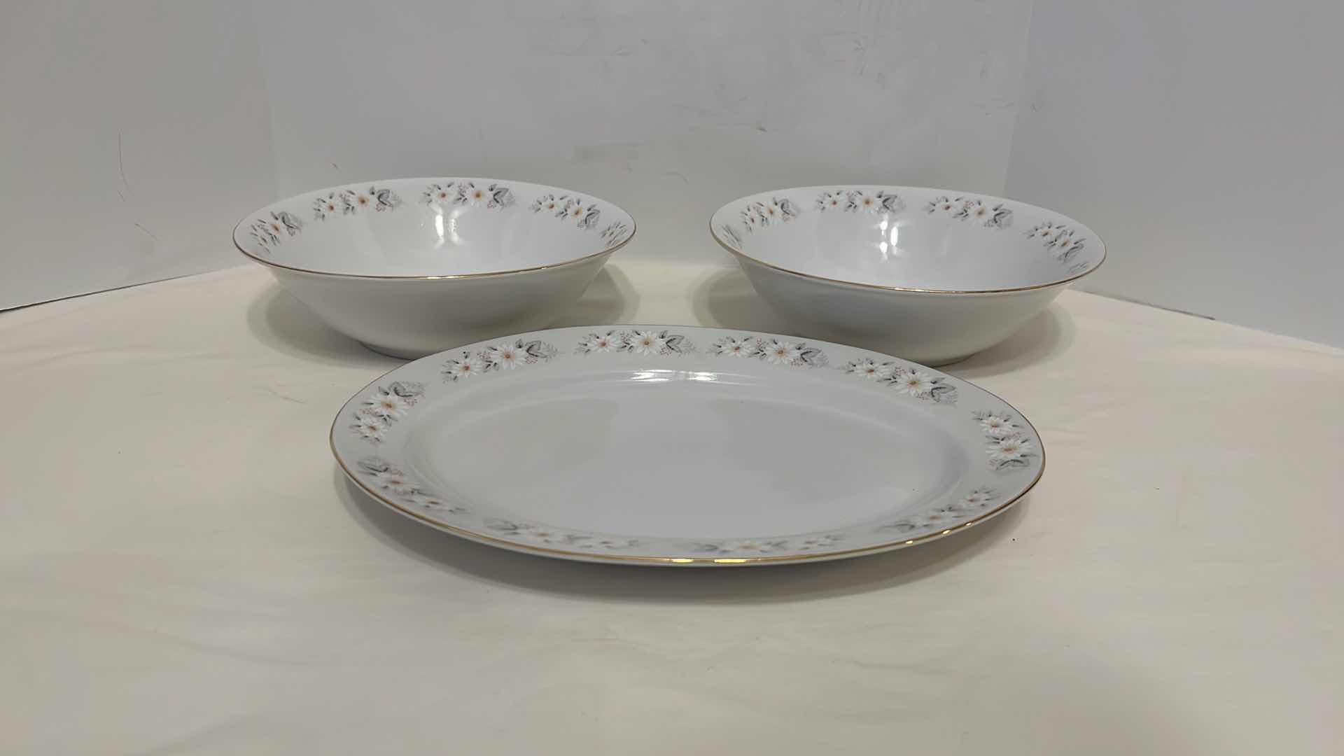 Photo 1 of 64 PC GOLD RIMMED DISH SET