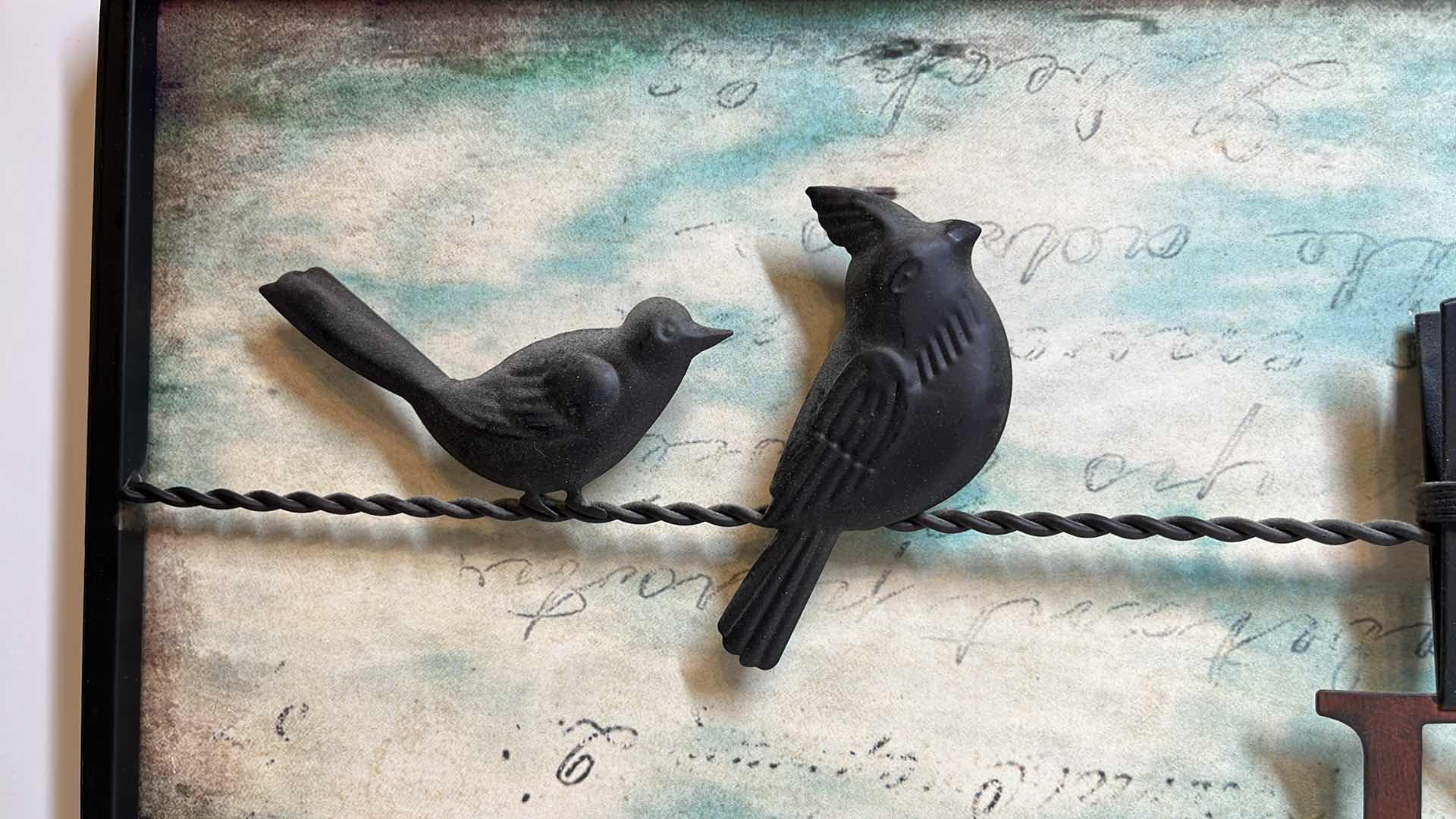 Photo 1 of BIRD ON A WIRE DREAM HANGING DECOR 32” X 12”