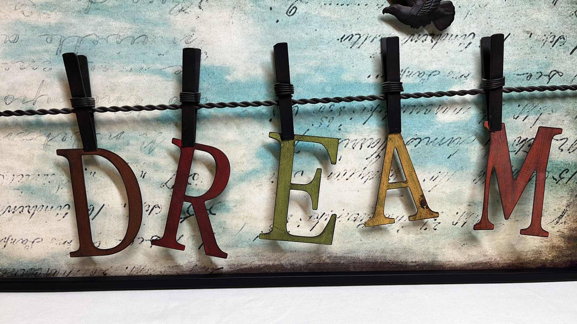 Photo 1 of BIRD ON A WIRE DREAM HANGING DECOR 32” X 12”