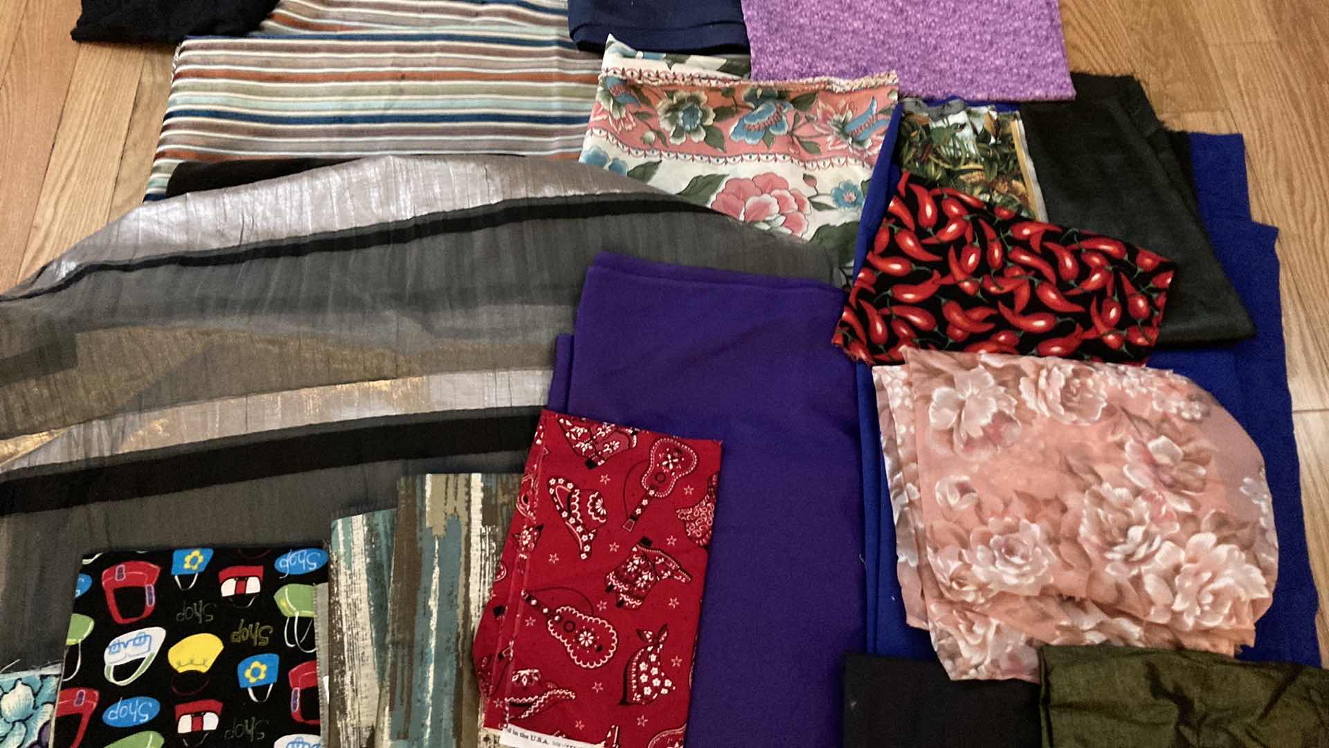 Photo 1 of FABRIC- VARIOUS DESIGNS & SIZES