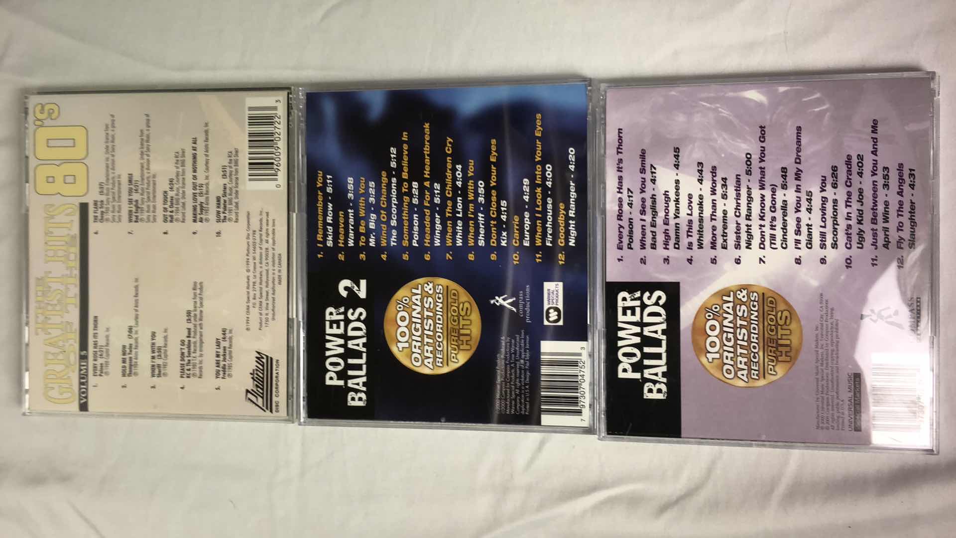 Photo 1 of ASSORTED POWER BALLADS CDS (5)