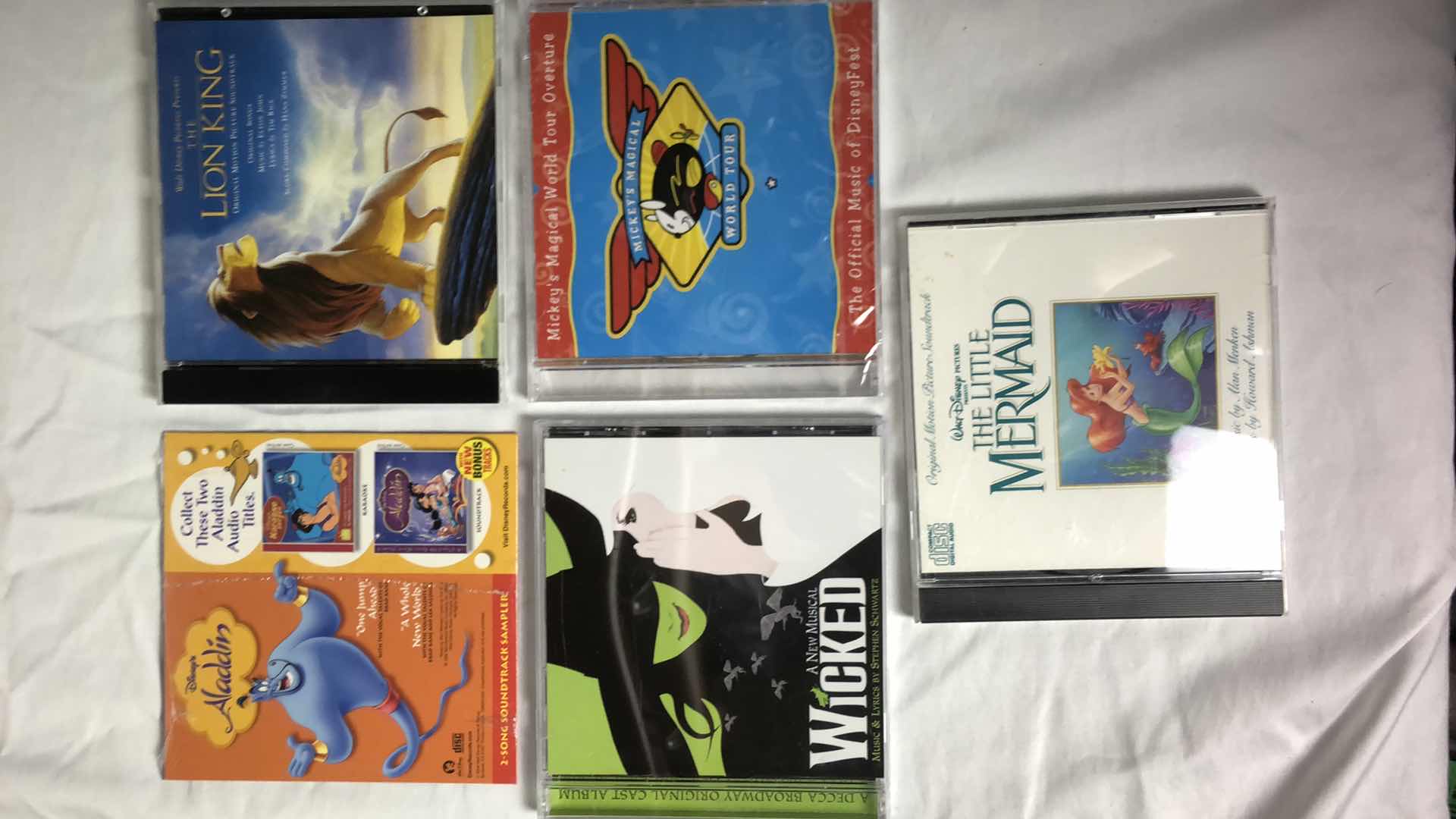 Photo 1 of ASSORTED DISNEY MOVIE SOUNDTRACK CDS (5)