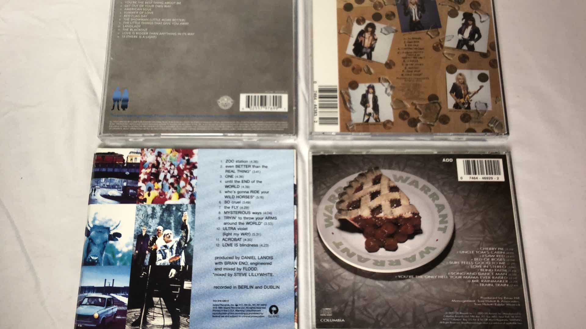 Photo 1 of ASSORTED ALBUMS (7) (WARRANT, U2, ROLLING STONES, ETC)