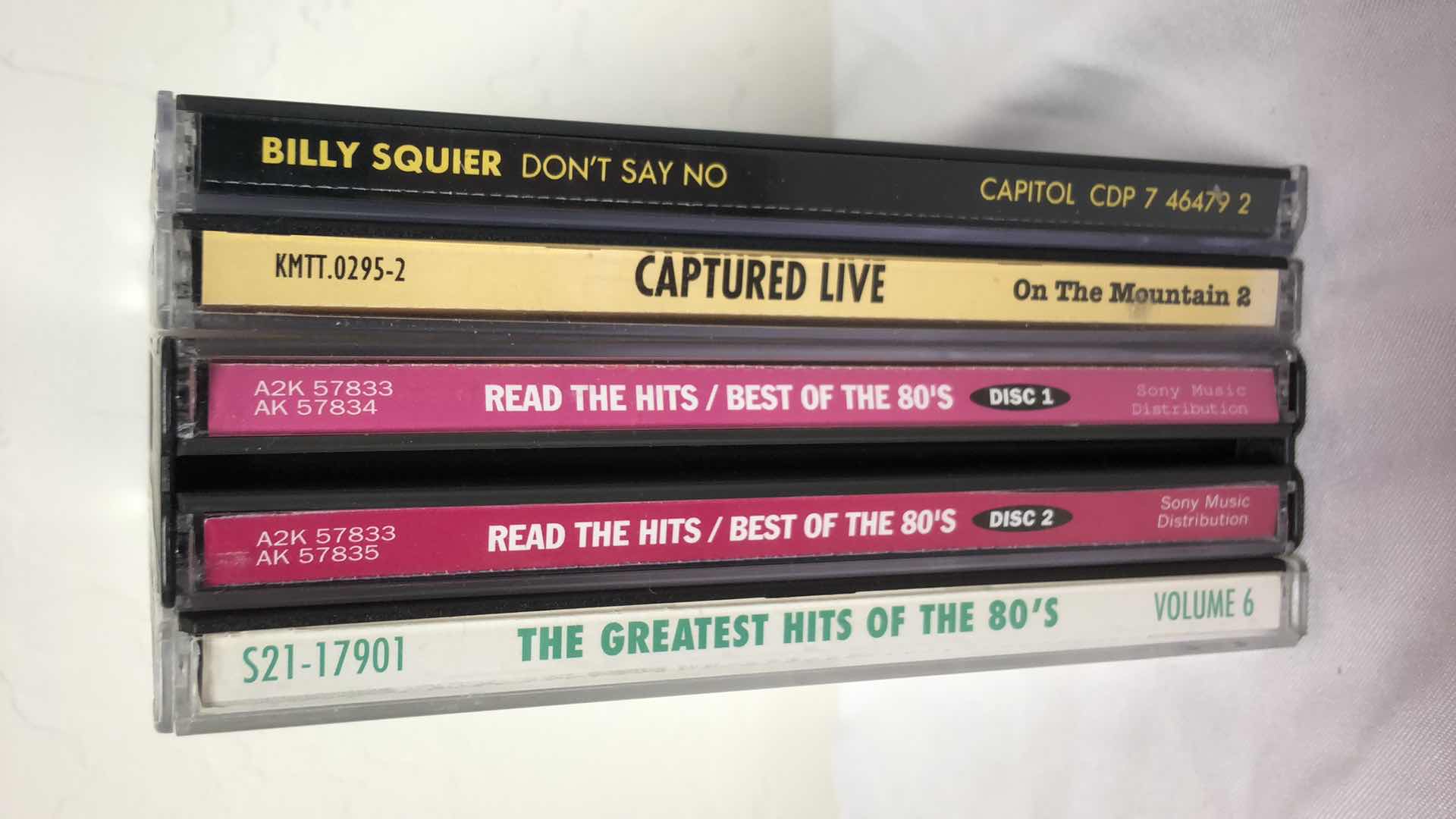 Photo 1 of ASSORTED MUSIC CDS 80s GREATEST HITS AND BILLY SQUIRE (5)