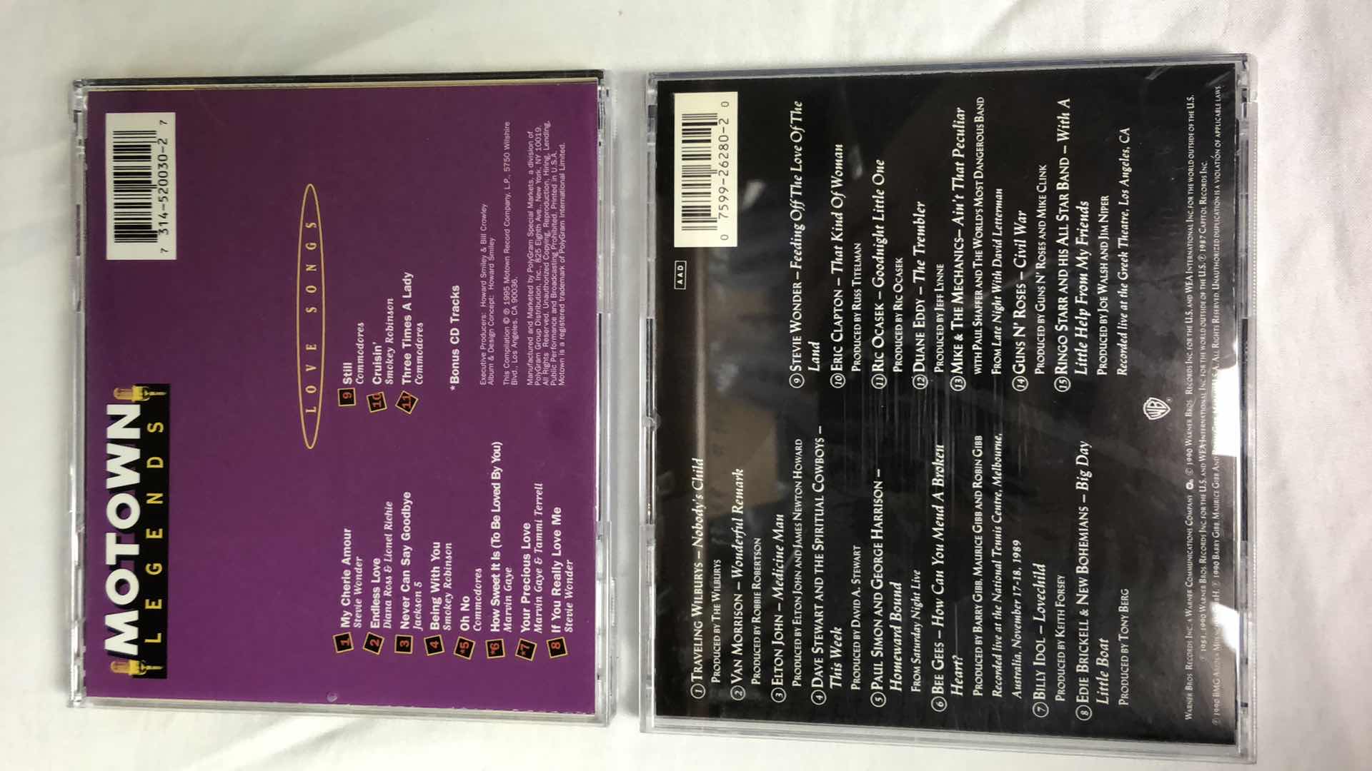 Photo 1 of ASSORTED MUSIC ALBUM CDS (5) LITTLE FEAT, MOTOWN, NOBODYS ANGELS