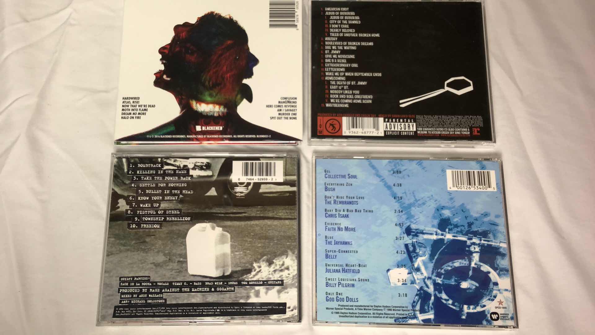 Photo 1 of ASSORTED ROCK MUSIC CDS (5) GUN N ROSES METALLICA GREEN DAY ETC