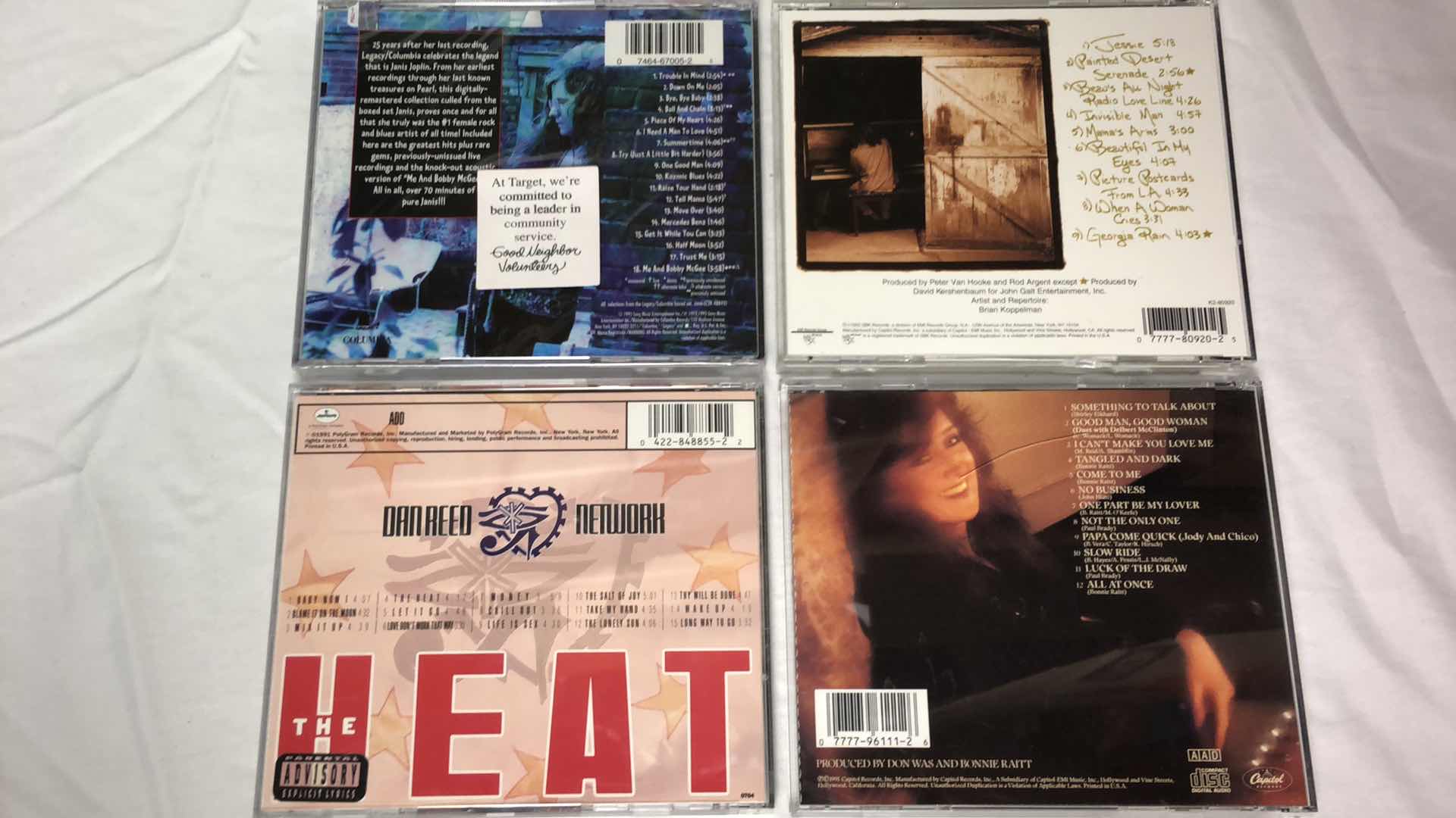 Photo 1 of ASSORTED MUSIC CDS (7) JANIS JOPLIN, JOSHUA KADISON, WARREN ZEVON, ETC