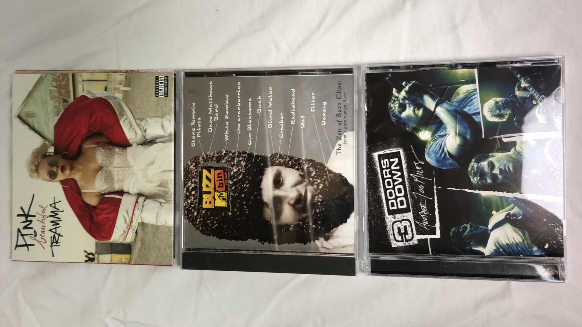 Photo 1 of ASSORTED 2000s ROCK ALBUMS (6) PINK, WEEZER, STONE TEMPLE PILOTS, ETC