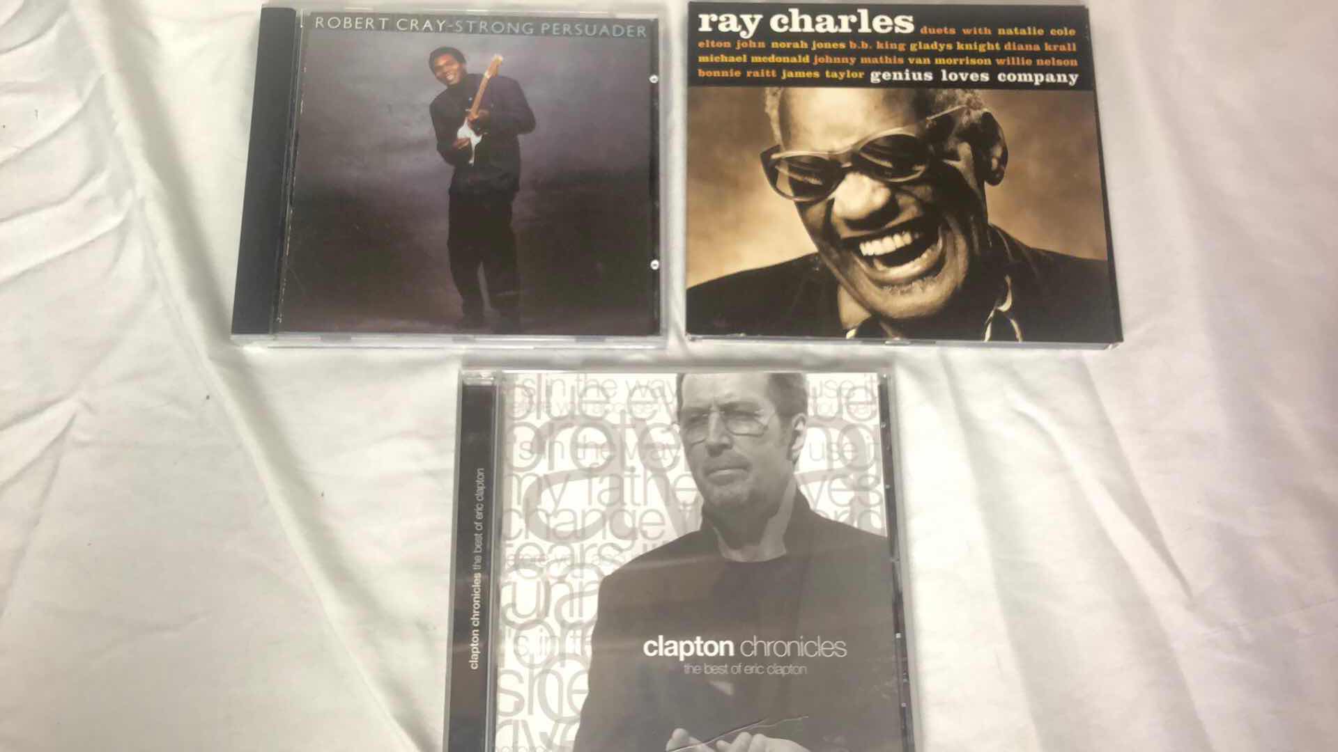 Photo 2 of ASSORTMENT OF BLUES ALBUM CDS ERIC CLAPTON, RAY CHARLES, ETC (5)
