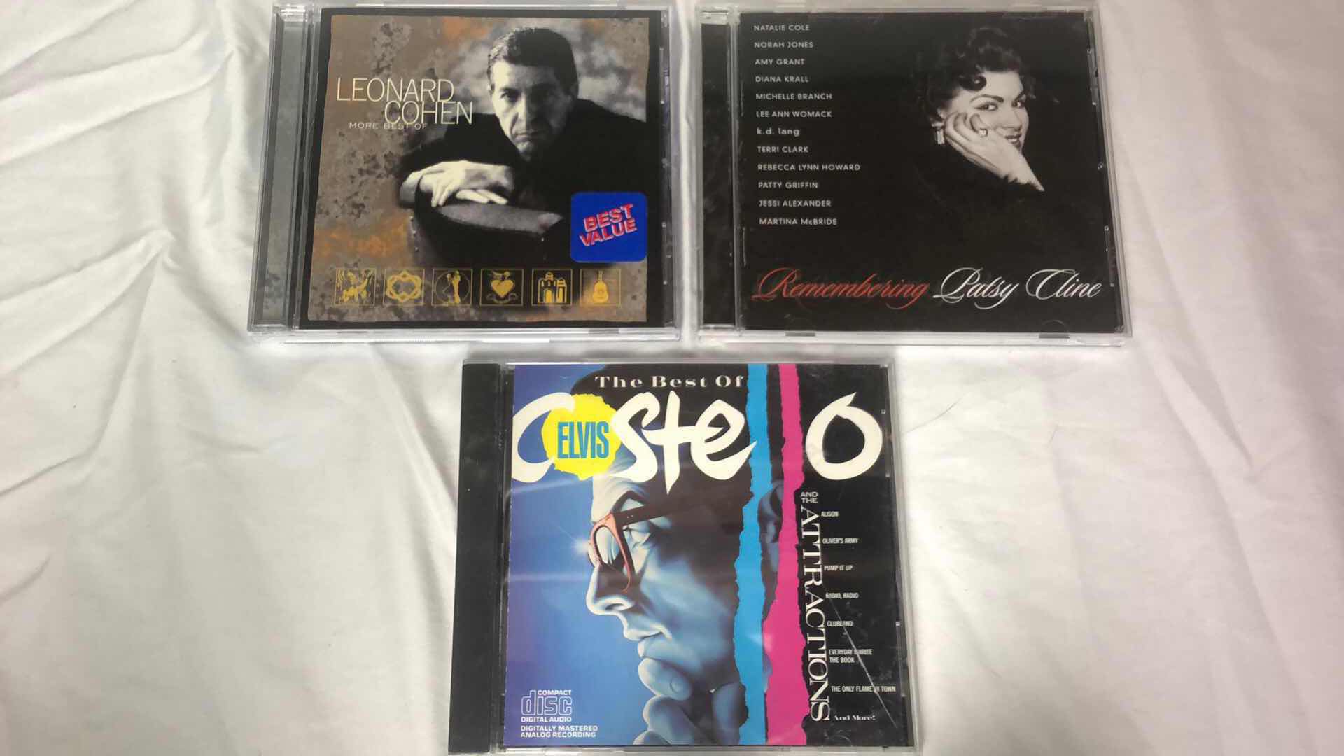 Photo 1 of ASSORTMENT OF BLUES ALBUM CDS LOUIS ARMSTRONG, LEONARD COHEN, ETC (5)