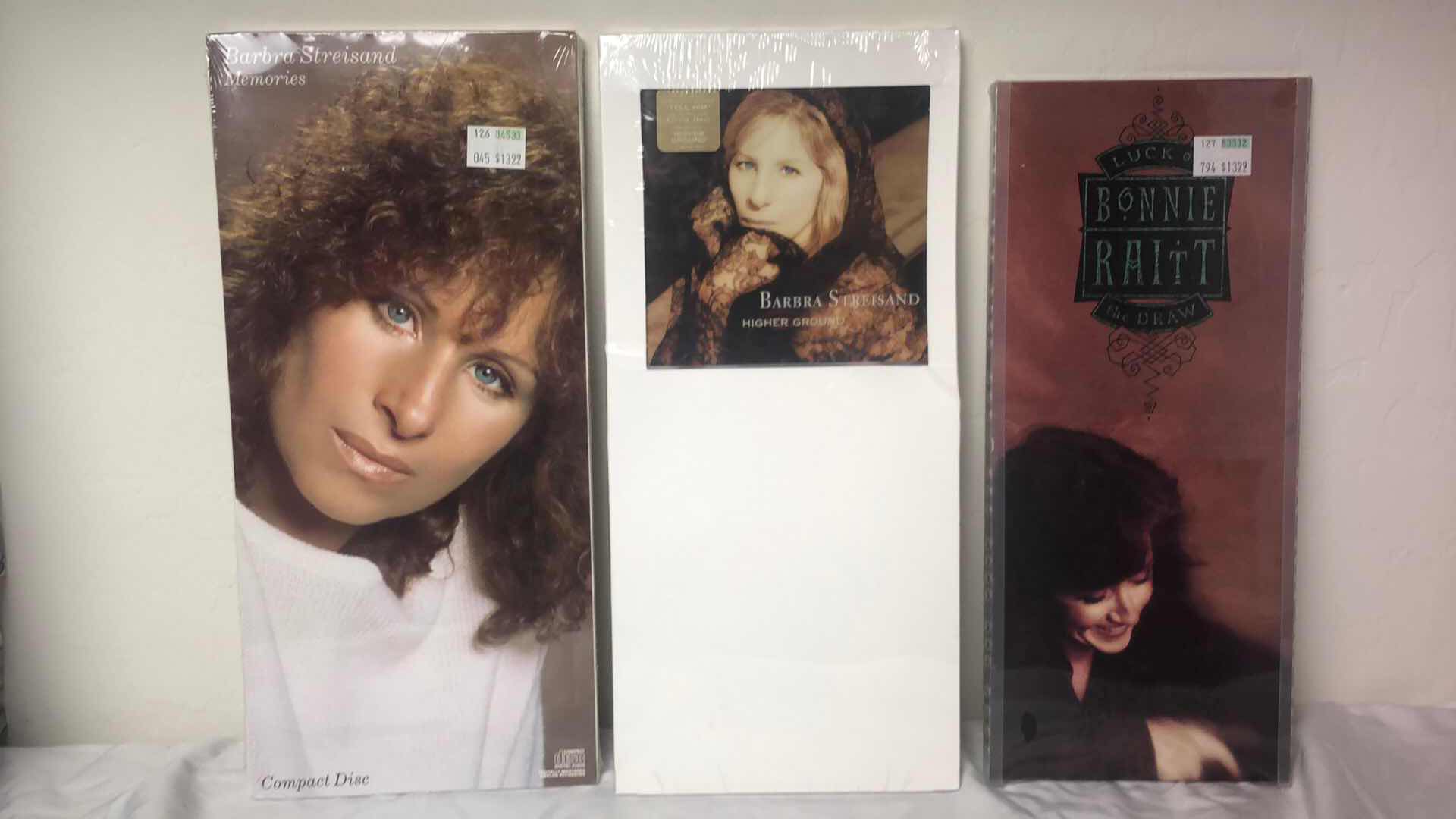Photo 1 of BARBARA STREISAND AND BONNIE RAITT SEALED ALBUM CDS (3)
