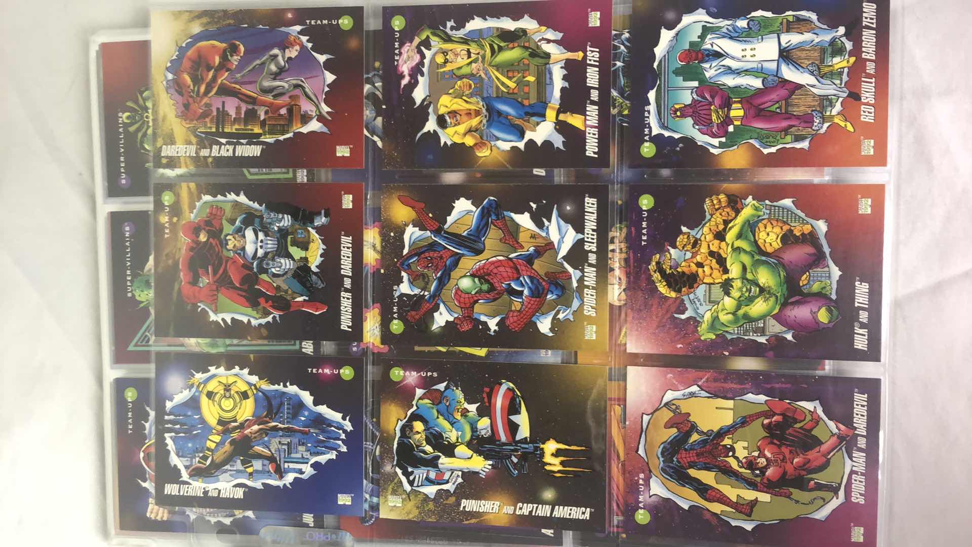 Photo 1 of APPROX 180 IMPEL MARVEL HEROES TRADING CARDS NEAR COMPLETE SET IN SLEEVES NEAR PERFECT CONDITION