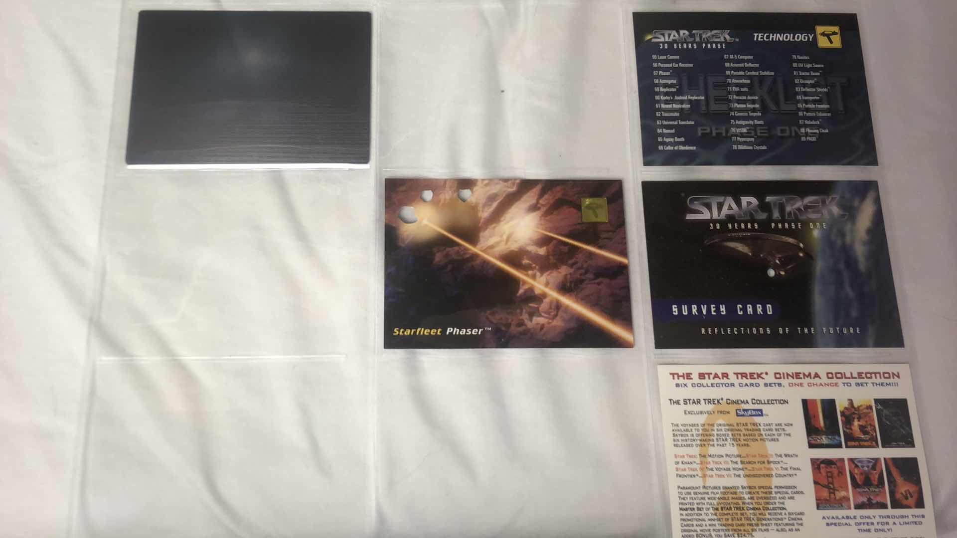 View 4 of APPROX 500 SKYBOX STAR TREK TRADING CARDS NEAR COMPLETE SET IN SLEEVES NEAR PERFECT CONDITION