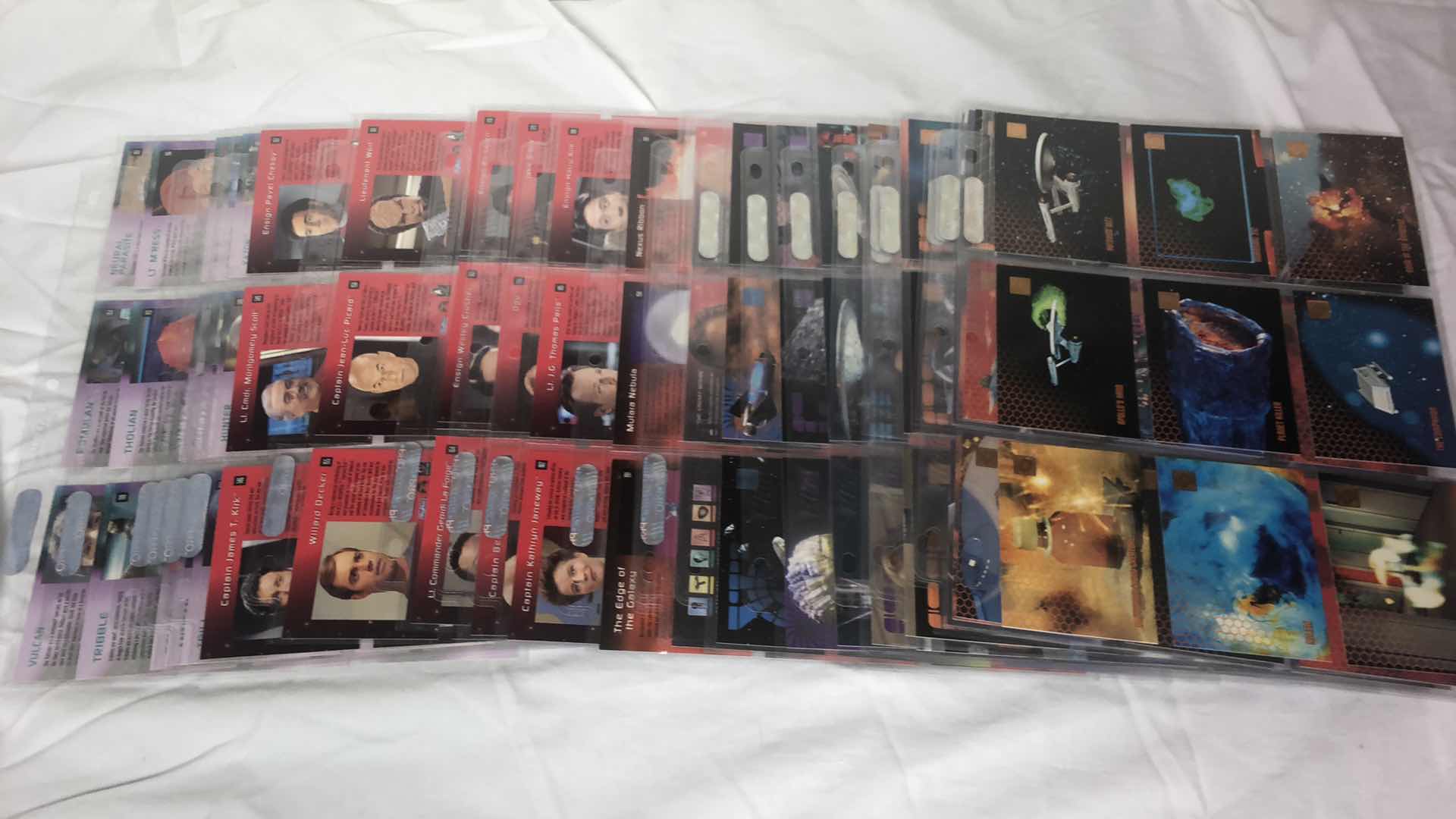 View 3 of APPROX 500 SKYBOX STAR TREK TRADING CARDS NEAR COMPLETE SET IN SLEEVES NEAR PERFECT CONDITION