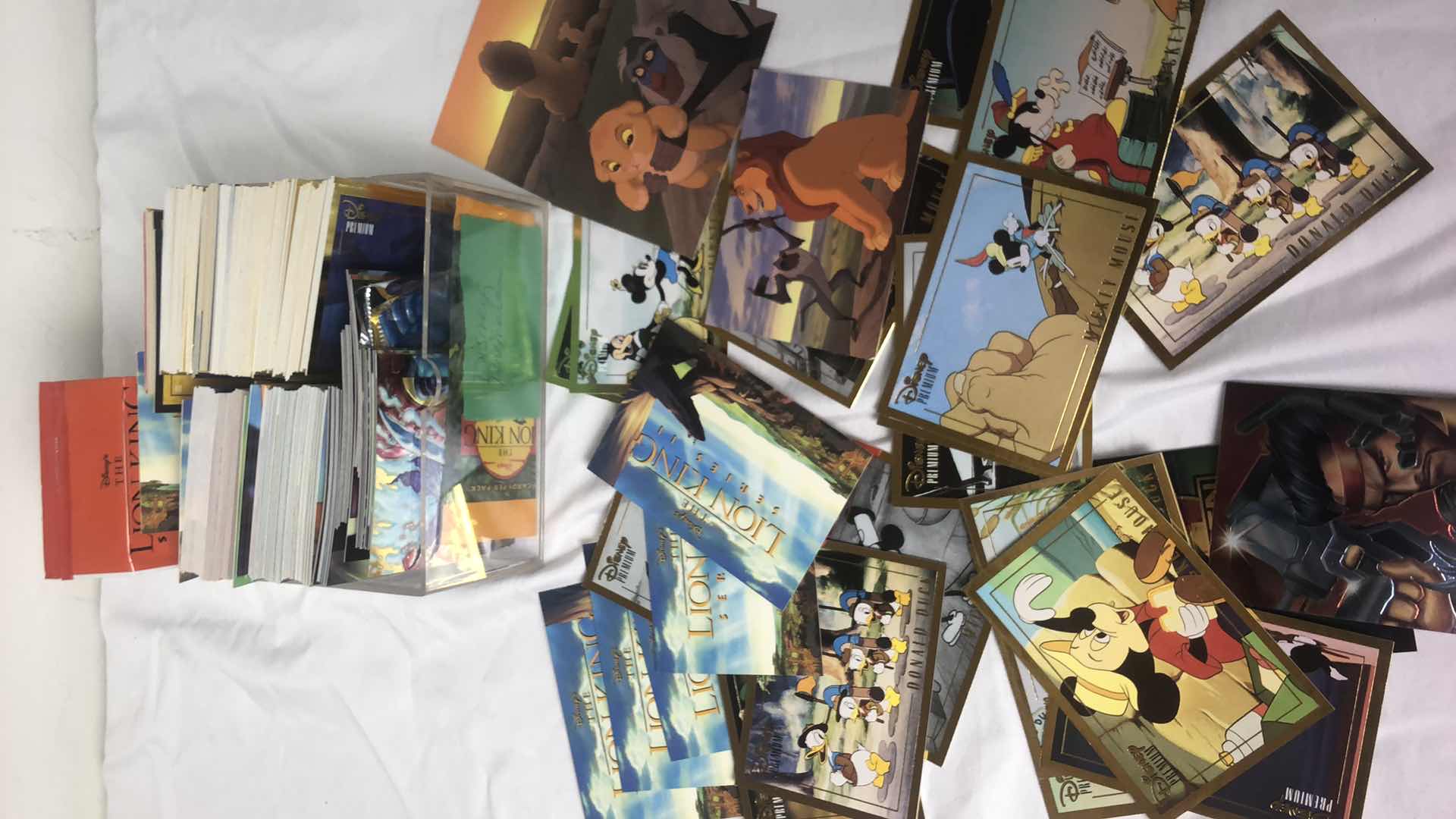 Photo 1 of APPROX 250 DISNEY COLLECTIBLE TRADING CARDS