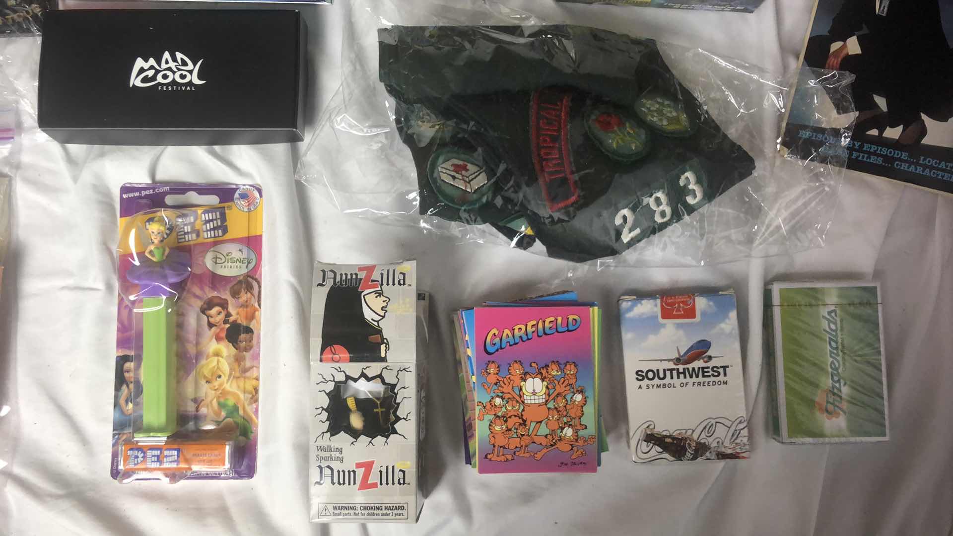 Photo 1 of LARGE LOOT FULL OF TRADING CARDS, MAD COOL FRST VIP PASSES, FIGURINES AND MUCH MORE