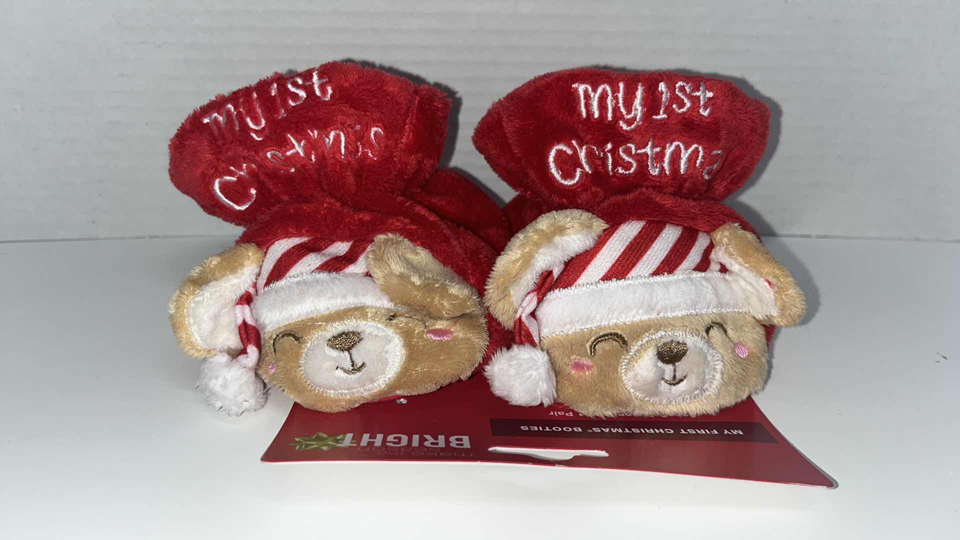 Photo 1 of NEW MAKE THE SEASON BRIGHT “MY FIRST CHRISTMAS BOOTIES” (4)