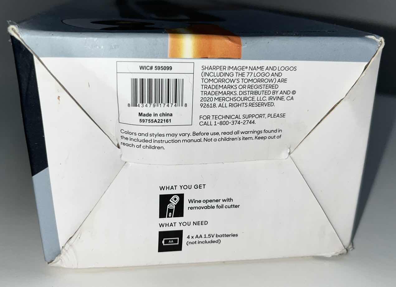 Photo 1 of NEW SHARPER IMAGE UNIVERSAL AUTOMATIC WINE OPENER (1)
