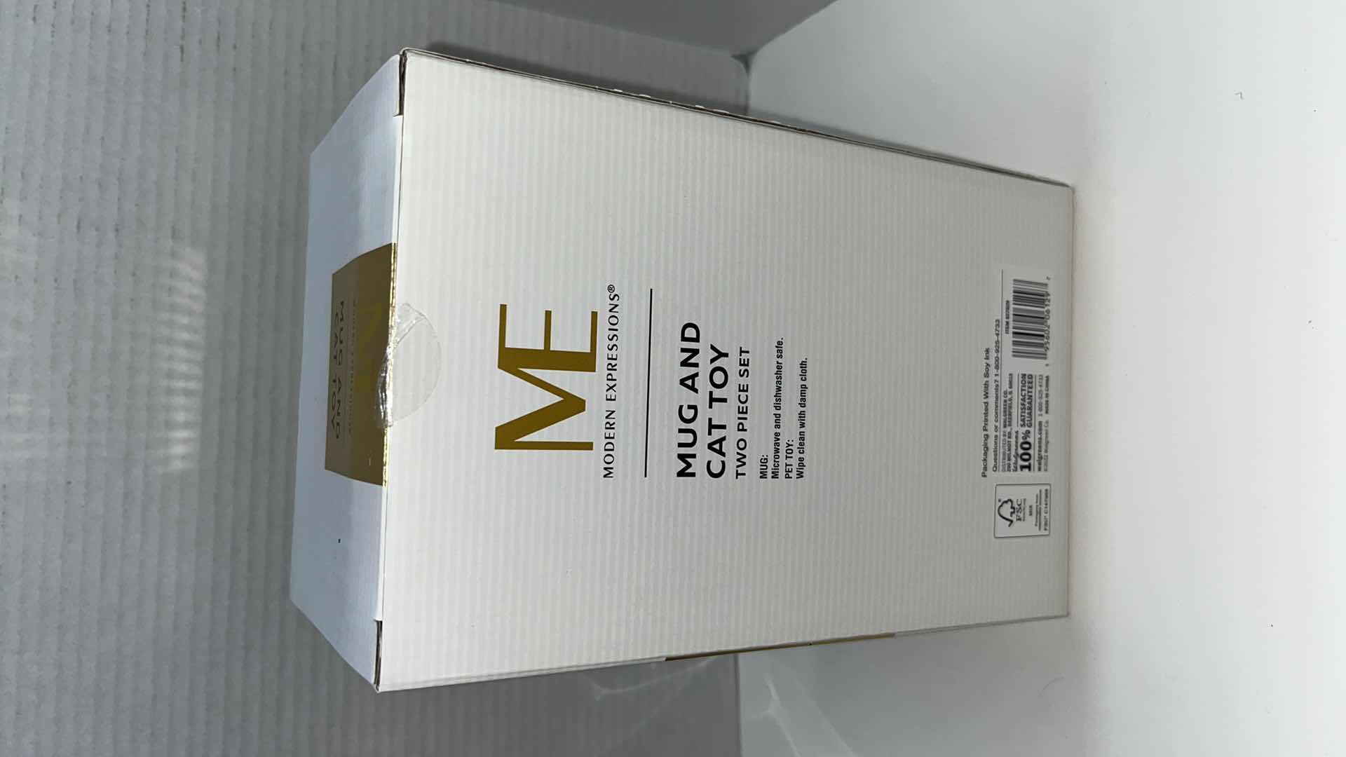 Photo 1 of NEW MODERN EXPRESSIONS MUG & CAT TOY 2 PC SET (2)