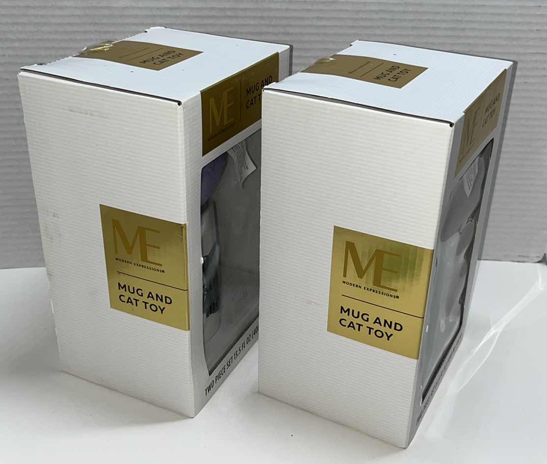 Photo 1 of NEW MODERN EXPRESSIONS MUG & CAT TOY 2 PC SET (2)