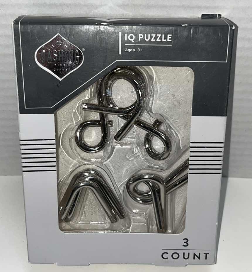 Photo 1 of ASSORTED GAMES- DOUBLE SIX DOMINOES, THE OFFICE TRIVIA & IQ PUZZLE (3)