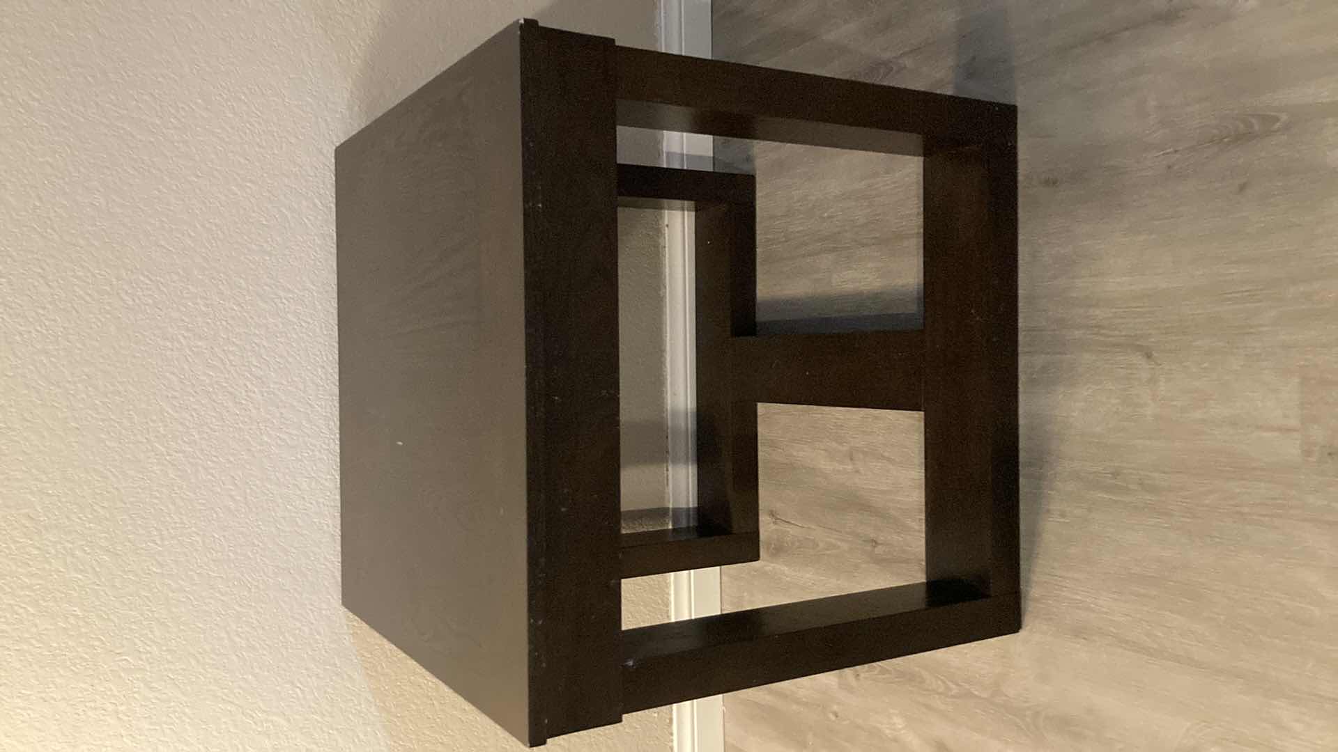 Photo 1 of ASHLEY FURNITURE WATSON CLASSIC DARK BROWN WOOD FINISH OVERSIZED END TABLE 24” X 24” H24”