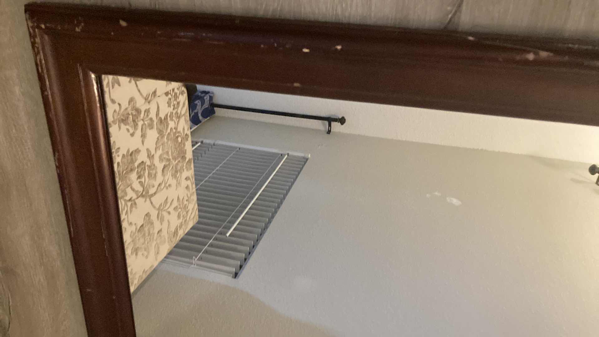 Photo 5 of ASHLEYS FURNITURE WOOD FRAME BEDROOM MIRROR 38” X 38”