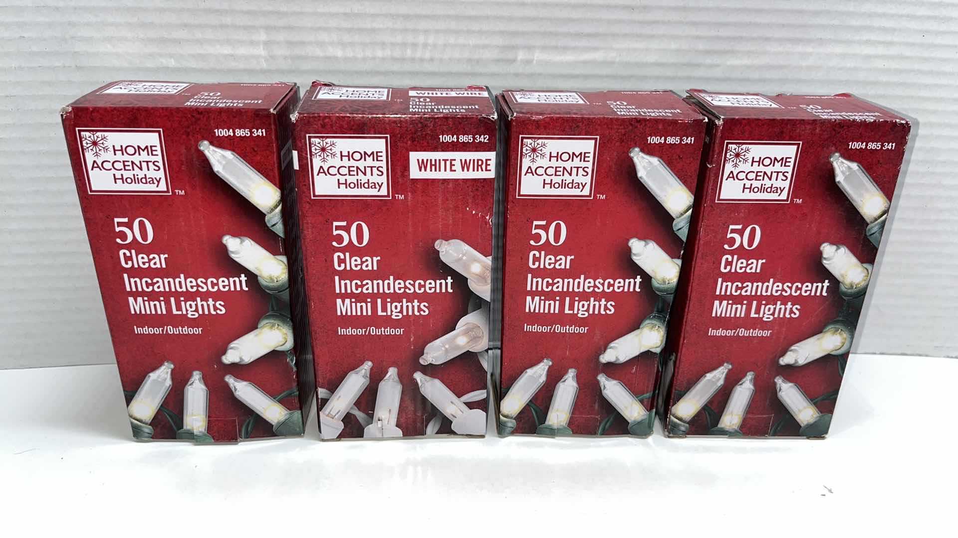 Photo 1 of NEW HOME ACCENTS HOLIDAY 50 CLEAR INCANDESCENT MINI LIGHTS (4)