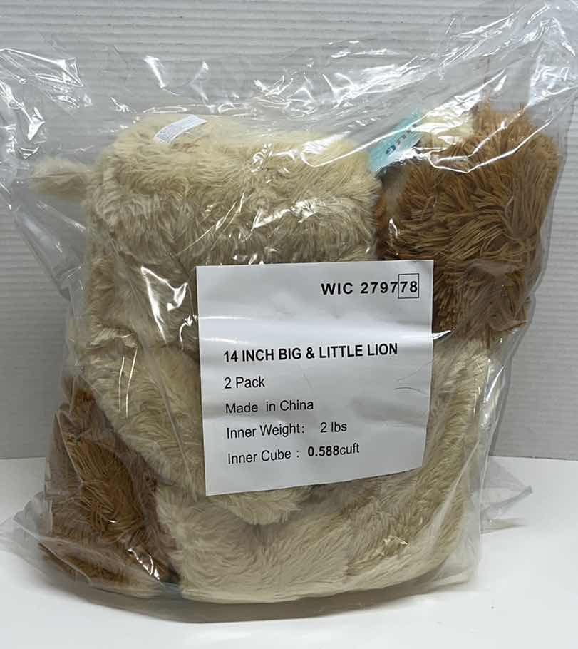 Photo 1 of NEW HUG ME BIG & LITTLE LIONS 14” (2)