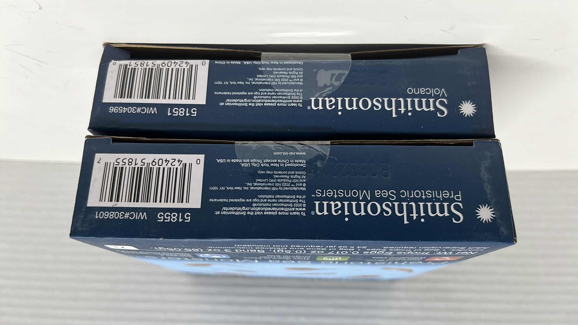 Photo 1 of NEW SMITHSONIAN STEM PREHISTORIC SEA MONSTERS, BAG OF TRIOP EGGS AND SAND & VOLCANO ERUPTION KIT (2)