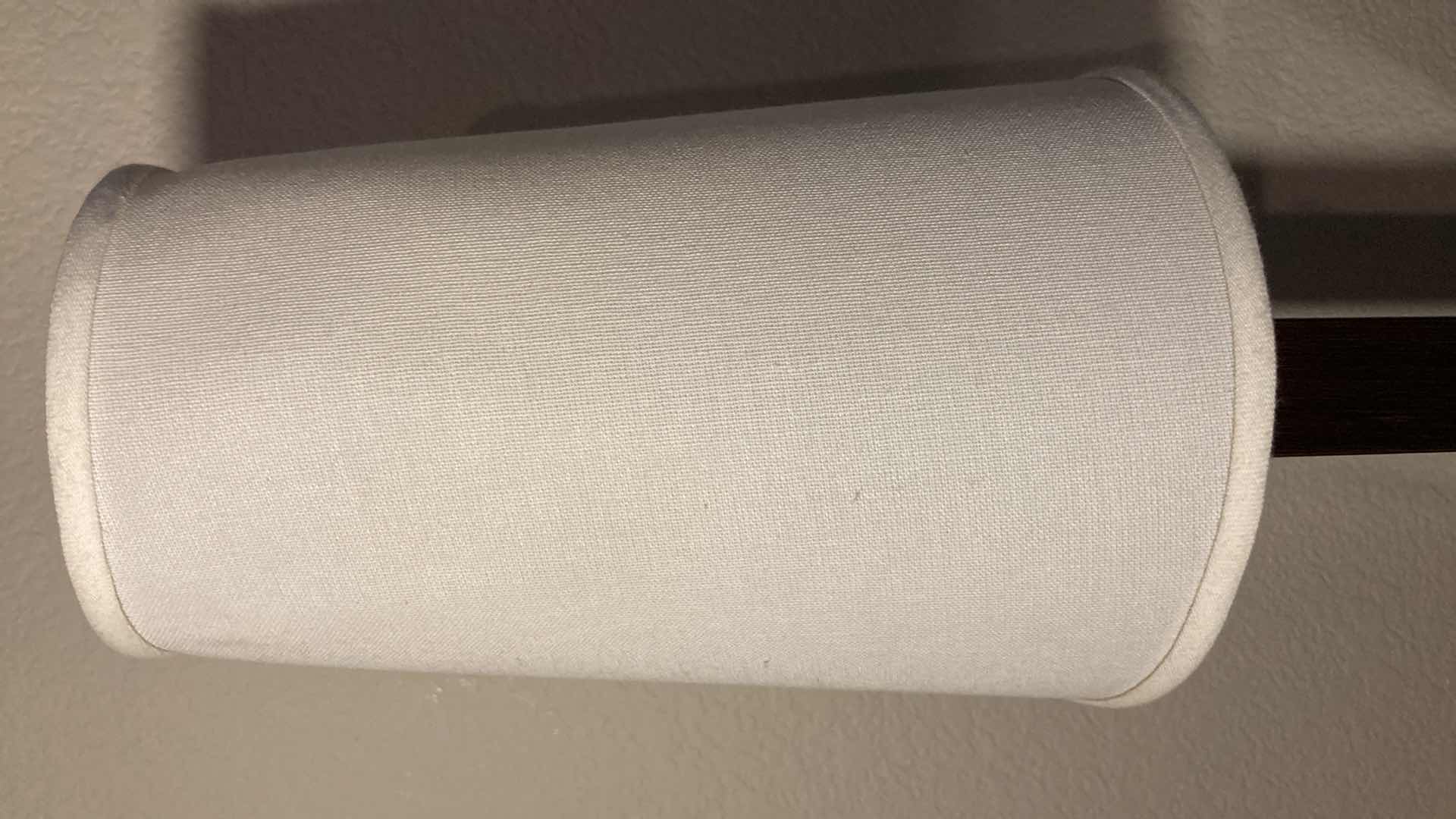 Photo 1 of LOUIS BALDINGER & SONS WOOD POST CHROME FINISH BASE TABLE LAMP 7” X 24.5”